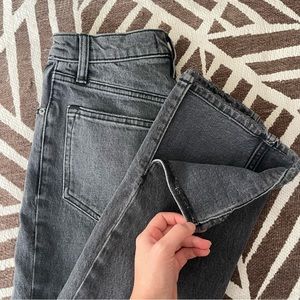 Abercrombie 90s Straight Leg Jeans- Grey wash